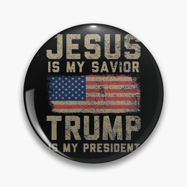 Item preview, Jesus Is My Savior Trump Is My President, Trump 2020 American Flag  designed and sold by fourstripes.