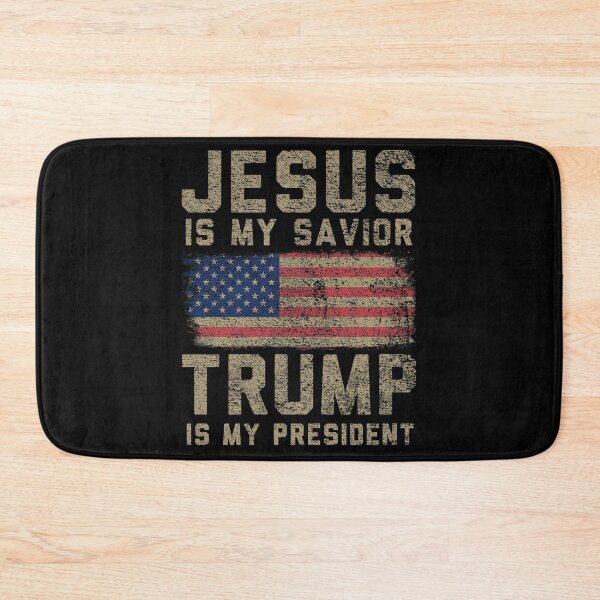 Item preview, Jesus Is My Savior Trump Is My President, Trump 2020 American Flag  designed and sold by fourstripes.
