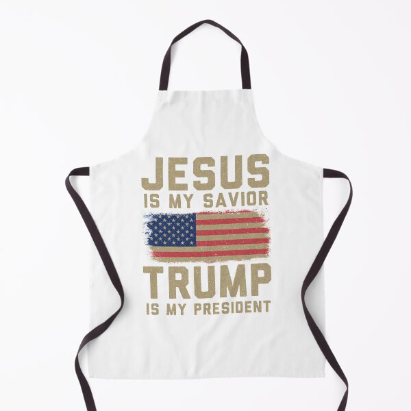 Item preview, Jesus Is My Savior Trump Is My President, Trump 2020 American Flag designed and sold by fourstripes.