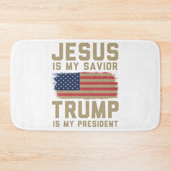 Item preview, Jesus Is My Savior Trump Is My President, Trump 2020 American Flag  designed and sold by fourstripes.