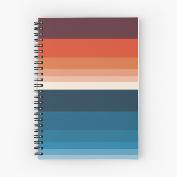 Item preview, HORIZON STRIPE IN ORANGE & BLUE designed and sold by STUDIOFLOW.