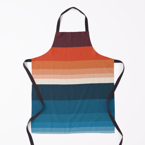 Item preview, HORIZON STRIPE IN ORANGE & BLUE designed and sold by STUDIOFLOW.