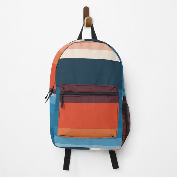 Item preview, HORIZON STRIPE IN ORANGE & BLUE designed and sold by STUDIOFLOW.