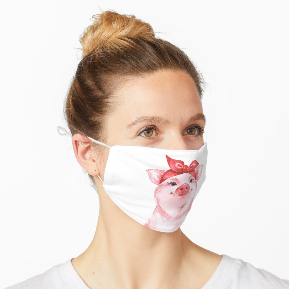 Piggy in red Mask