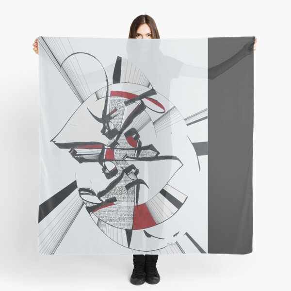 graphic work on paper Scarf