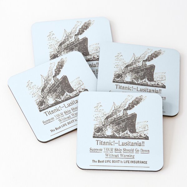 Item preview, Titanic Sinking Vintage Poster Cruise Ship Atlantic Ocean Voyage  designed and sold by TopTeeShop.