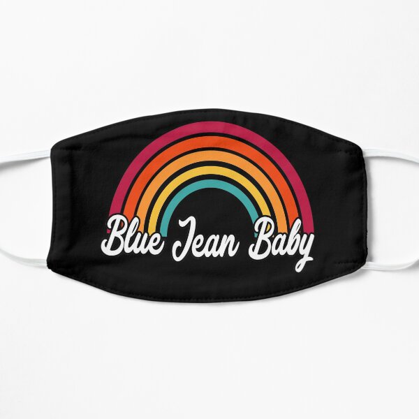 Blue jean baby Farewell elton john gift for fans and lovers Flat Mask