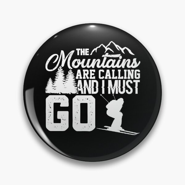 Item preview, Mountains Are Calling I Must Go Shirt Snow Skiing Gear in White designed and sold by DynamicDesign.