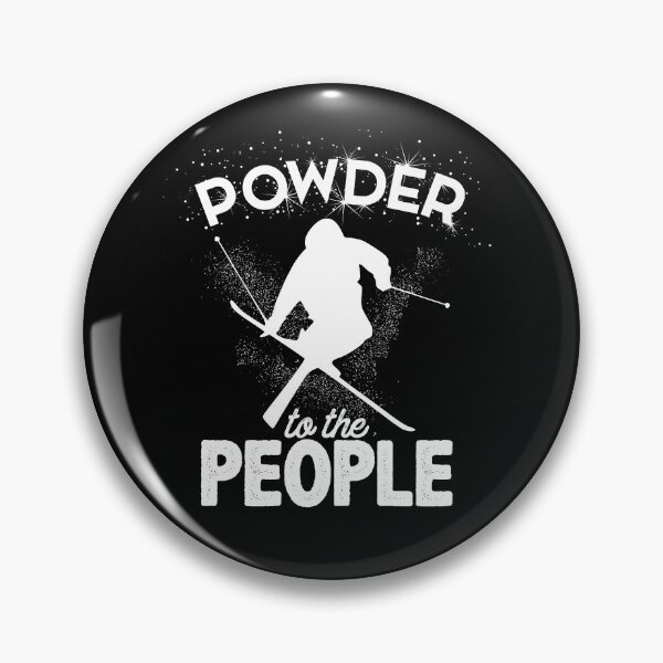 Item preview, Powder To The People Shirt Mountain Alpine Skiing Gear in Blue designed and sold by DynamicDesign.