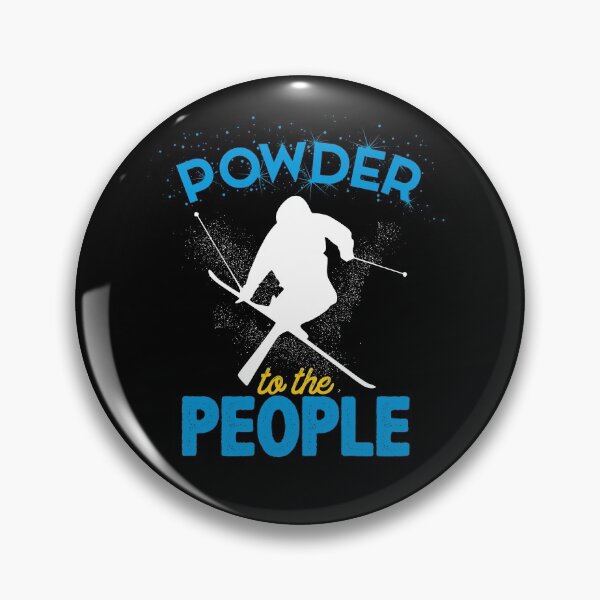 Item preview, Powder To The People Shirt Mountain Alpine Skiing Gear in White designed and sold by DynamicDesign.