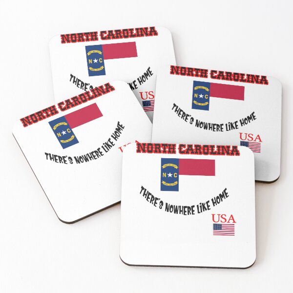 Item preview, North Carolina	There's Nowhere Like Home Usa Flag Favorite State Workout Gift Ideas T Shirts designed and sold by mygiftideas.