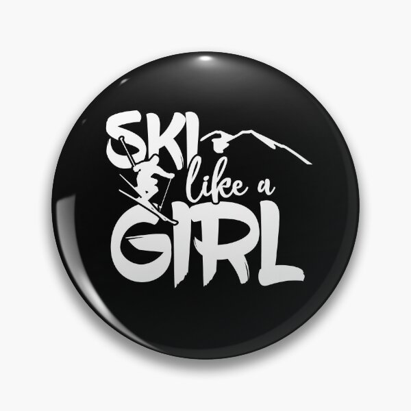 Item preview, Ski Like A Girl Shirt Mountain Alpine Skier Gear in White designed and sold by DynamicDesign.