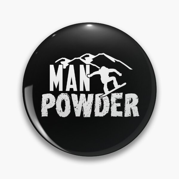 Item preview, Man Powder Snowboarding Shirt Boarding Gear in White designed and sold by DynamicDesign.