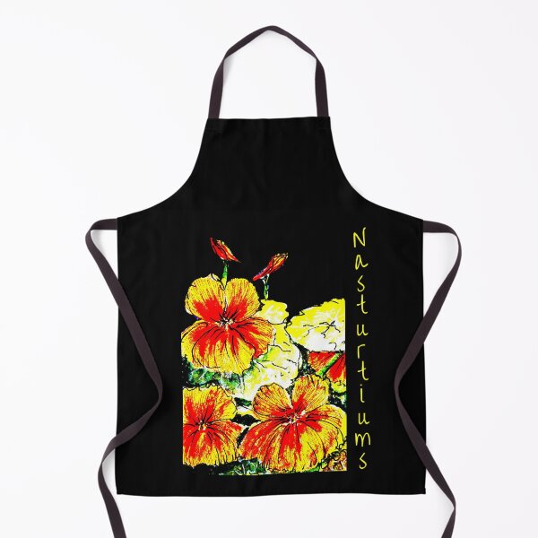 Item preview, Nasturtiums on Black no Happy Birthday designed and sold by Heatherian.