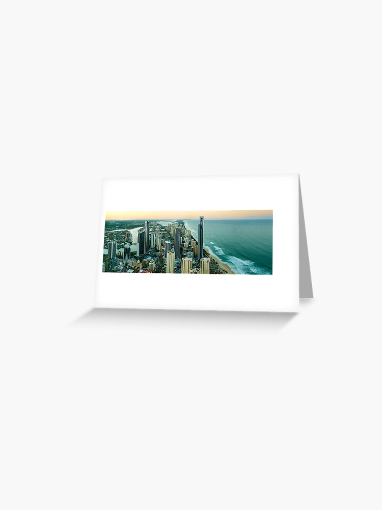 Thumbnail 1 of 2, Greeting Card, Surfers Paradise, Queensland, Australia designed and sold by Chockstone.