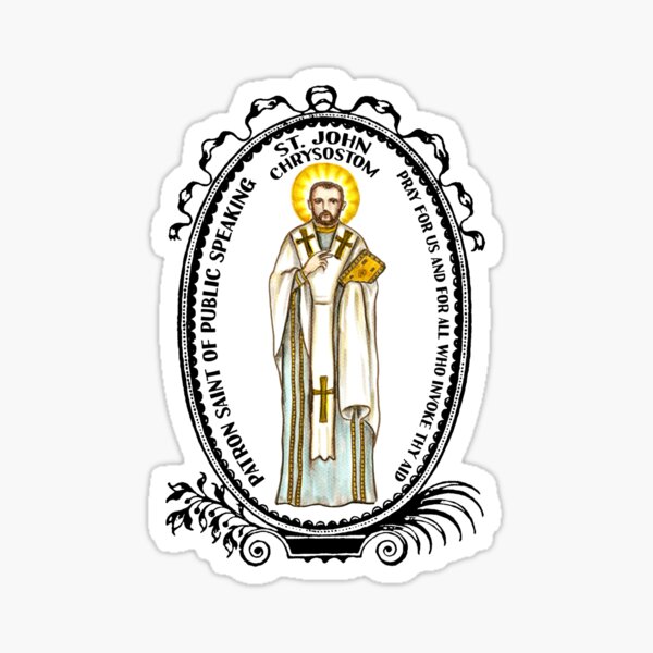 Item preview, Saint John Chrysostom Patron of Public Speaking designed and sold by myaltar.