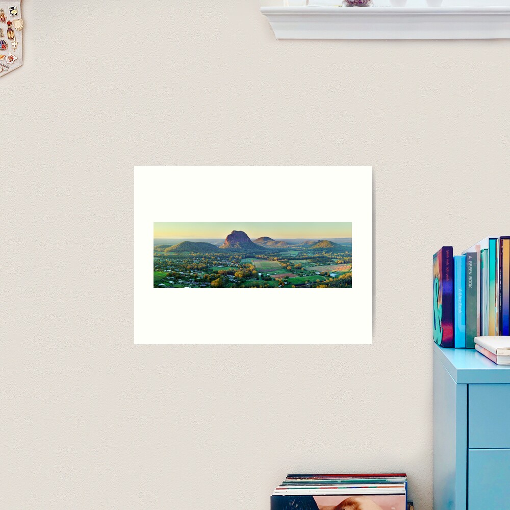 Glasshouse Mountains, Queensland, Australia Art Print
