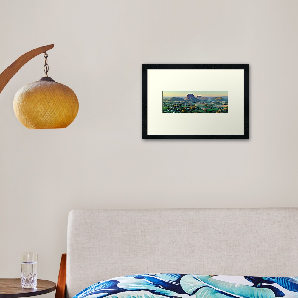Glasshouse Mountains, Queensland, Australia Framed Art Print