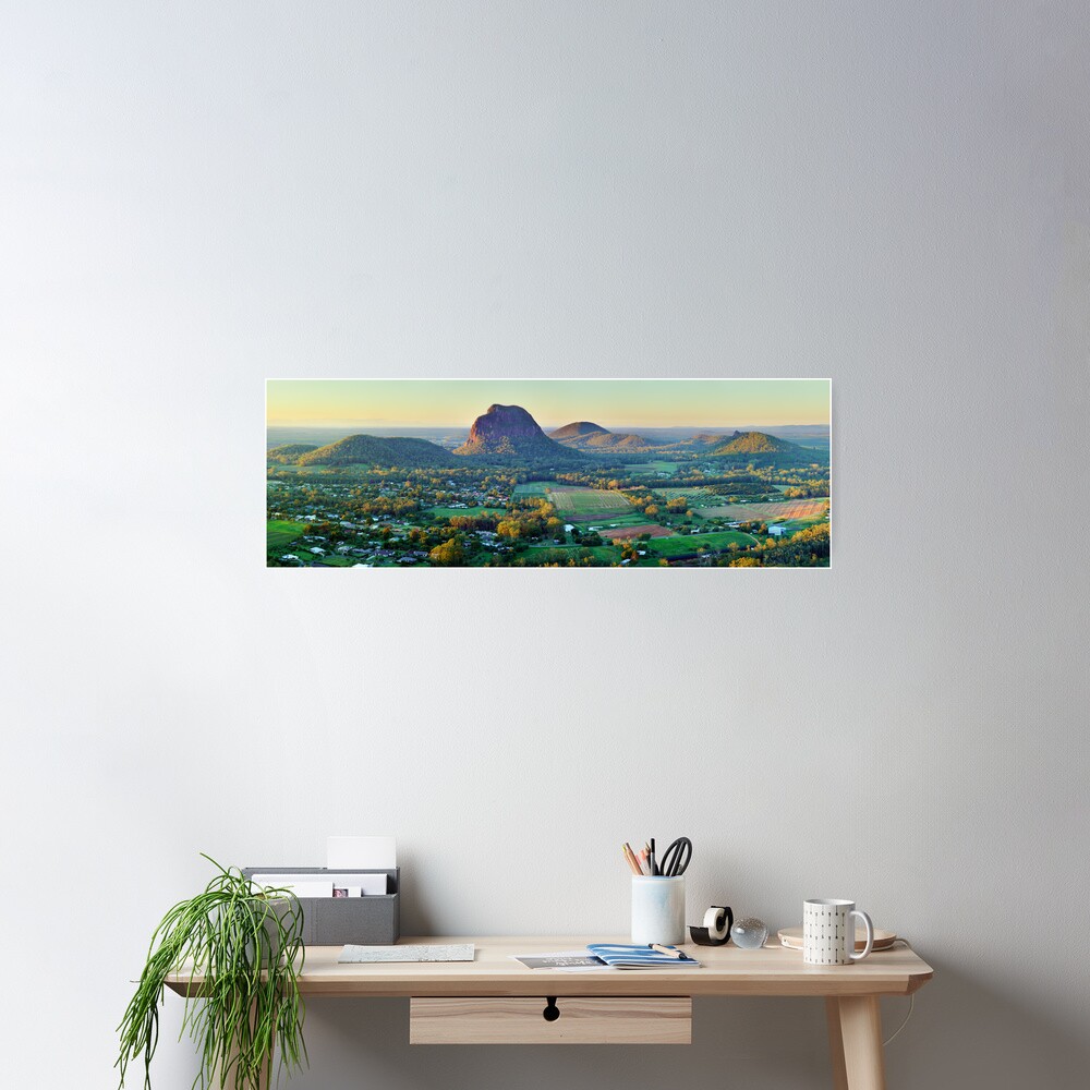 Glasshouse Mountains, Queensland, Australia Poster