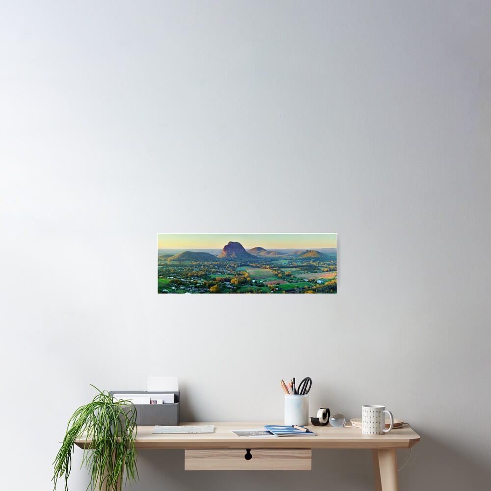 Glasshouse Mountains, Queensland, Australia Poster