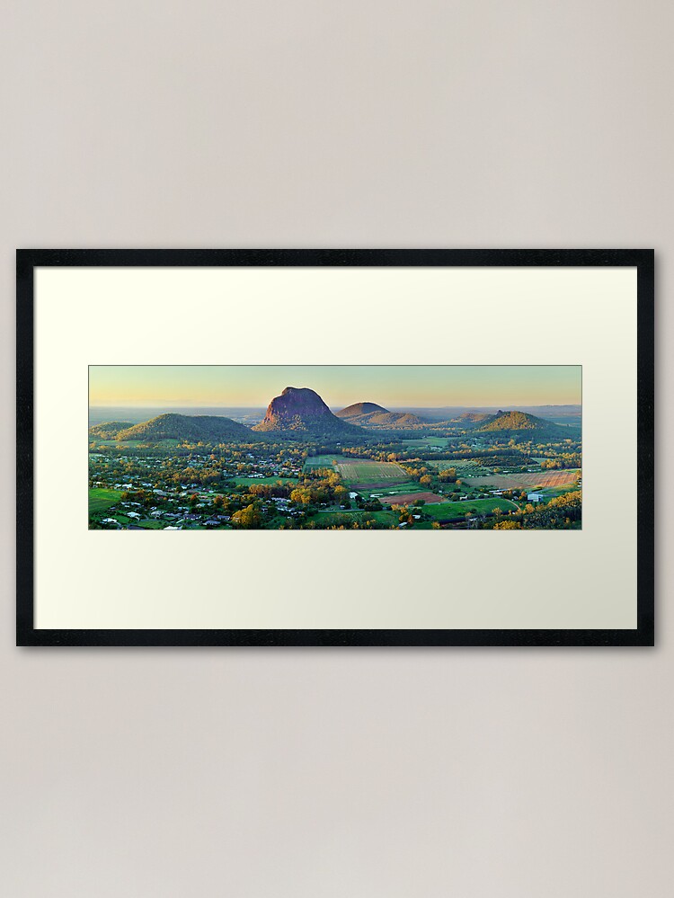 Alternate view of Glasshouse Mountains, Queensland, Australia Framed Art Print