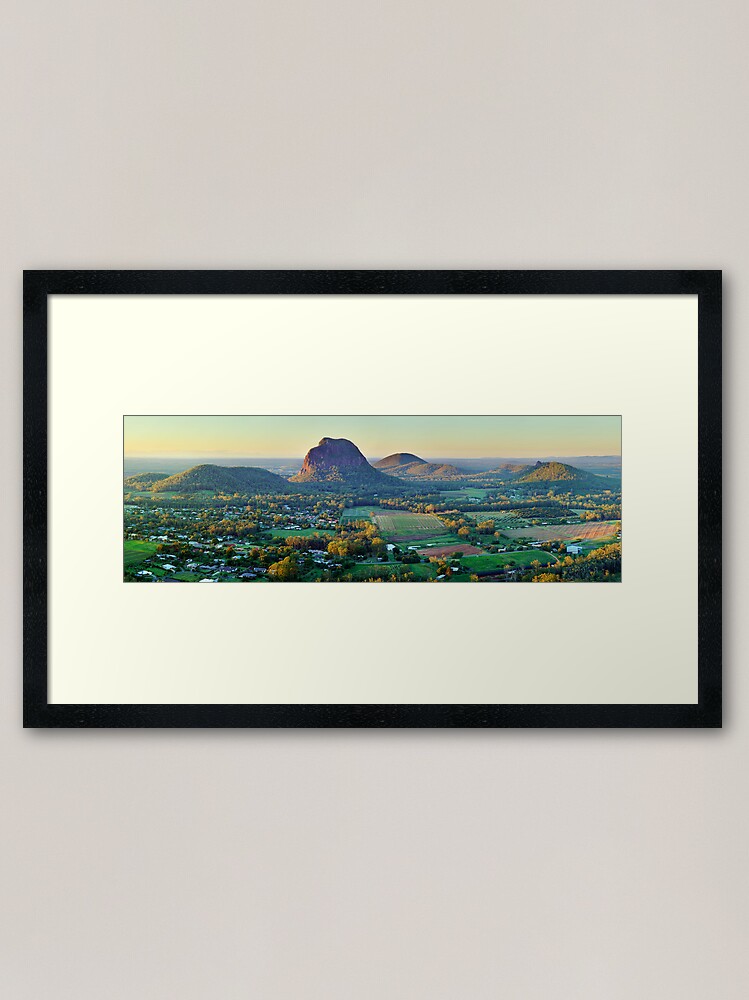 Alternate view of Glasshouse Mountains, Queensland, Australia Framed Art Print