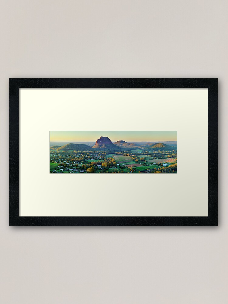 Alternate view of Glasshouse Mountains, Queensland, Australia Framed Art Print