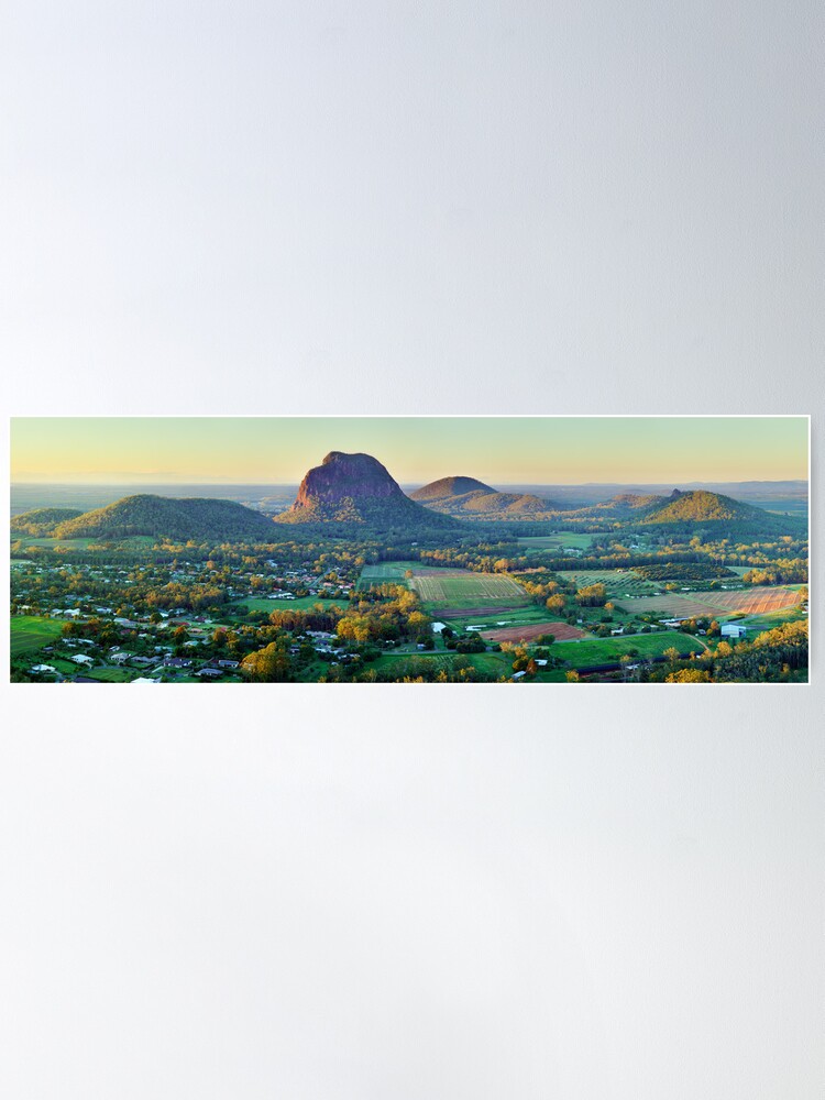 Alternate view of Glasshouse Mountains, Queensland, Australia Poster