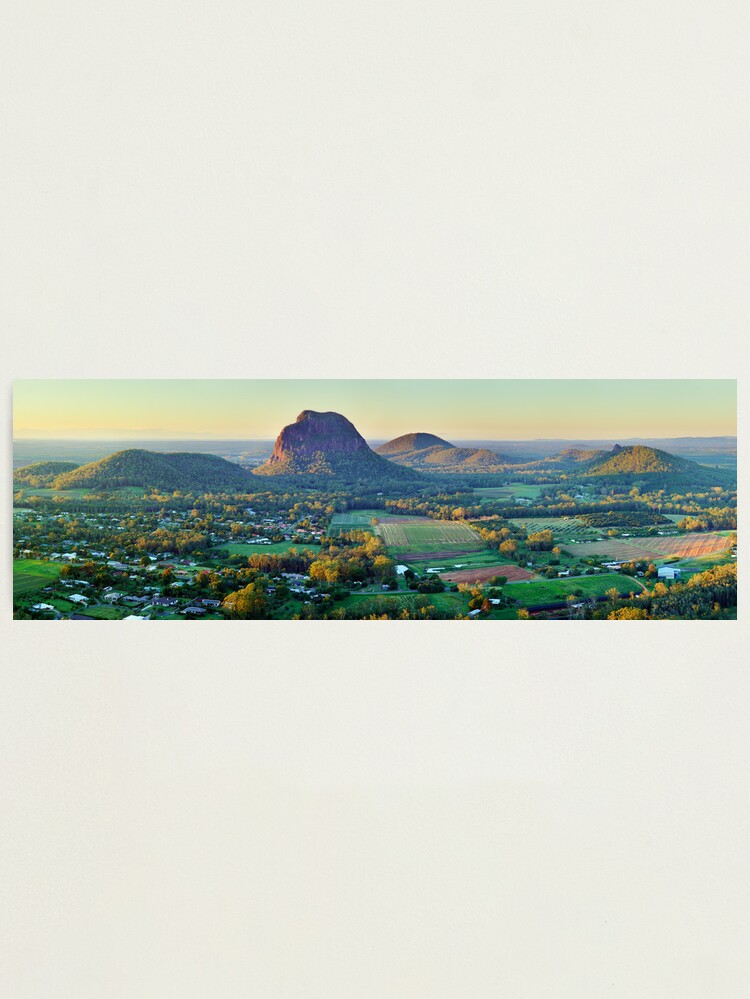 Alternate view of Glasshouse Mountains, Queensland, Australia Photographic Print