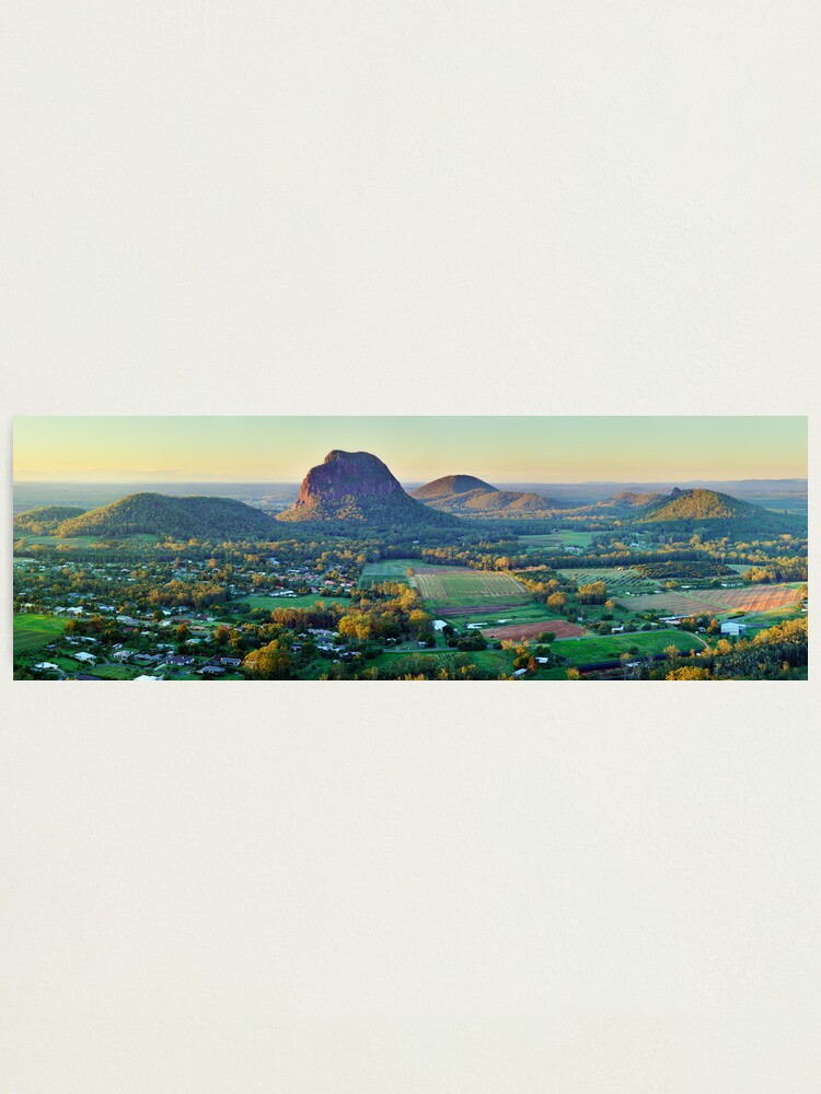 Alternate view of Glasshouse Mountains, Queensland, Australia Photographic Print