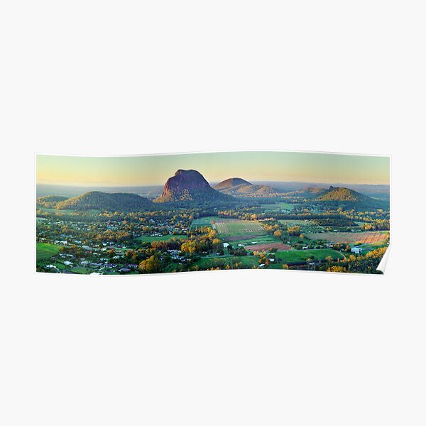 Glasshouse Mountains, Queensland, Australia Poster