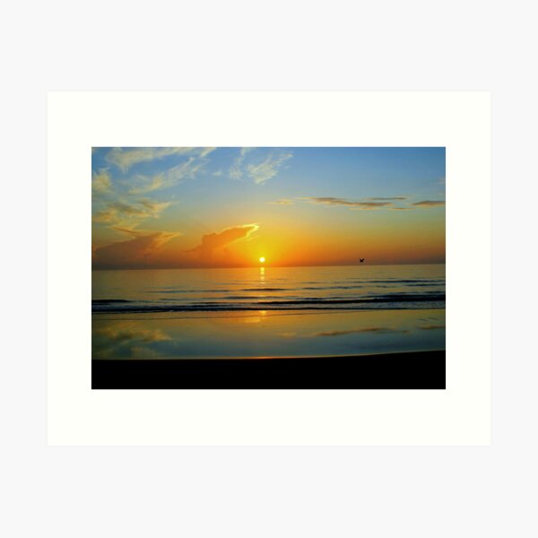 Sunrise at Flagler Beach, Florida Art Print