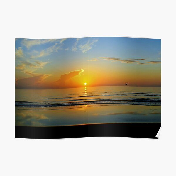 Sunrise at Flagler Beach, Florida Poster