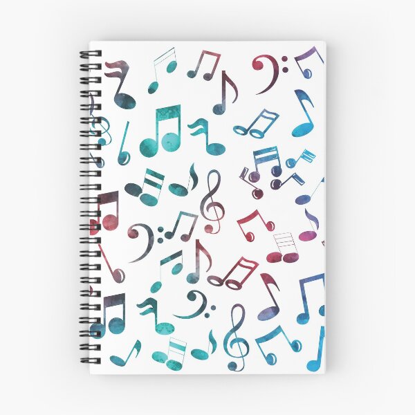 Item preview, Multi Color Music Notes Pattern designed and sold by Primroaddesigns.