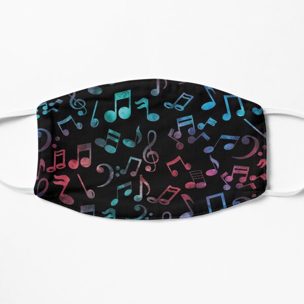 Multi Color Music Notes Pattern Mask