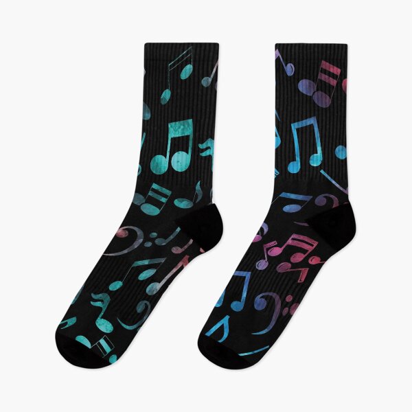 Item preview, Multi Color Music Notes Pattern designed and sold by Primroaddesigns.