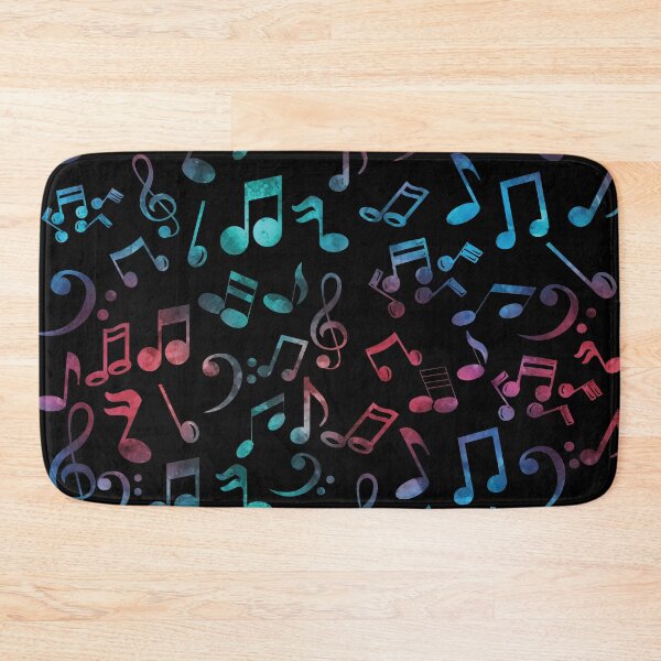 Item preview, Multi Color Music Notes Pattern designed and sold by Primroaddesigns.