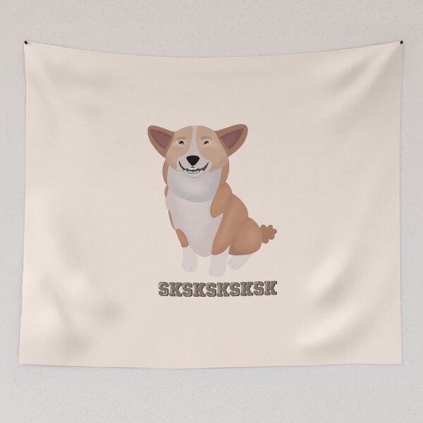 Item preview, Grinning, Chuckling, Smiling Corgi SKSKSK designed and sold by kqwdesigns.