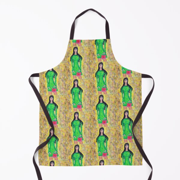 Item preview, FASHION ILLUSTRATION GREEN DRESS designed and sold by IvanaKada.