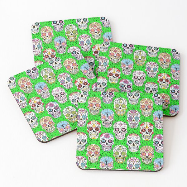 Item preview, Sugar Skull Mexican Green designed and sold by Fangpunk.
