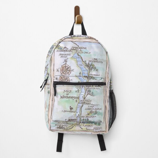Item preview, Swallows and Amazons map of Windermere in spring colours - designed and sold by SophieNeville.