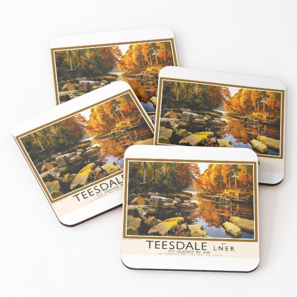 Item preview, Railway Poster Teesdale designed and sold by stickart-marek.