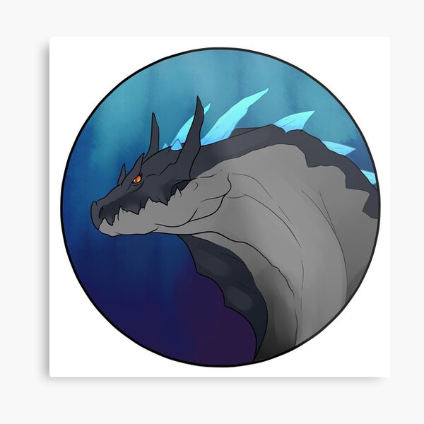 Abyssal Lagiacrus Portrait Metal Print
