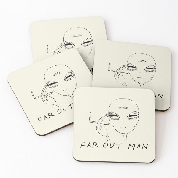 Item preview, Far out man - Smoking Alien designed and sold by TaoJones42.