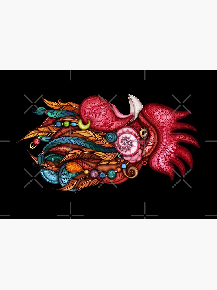 Tribal Rooster Design by lissantee