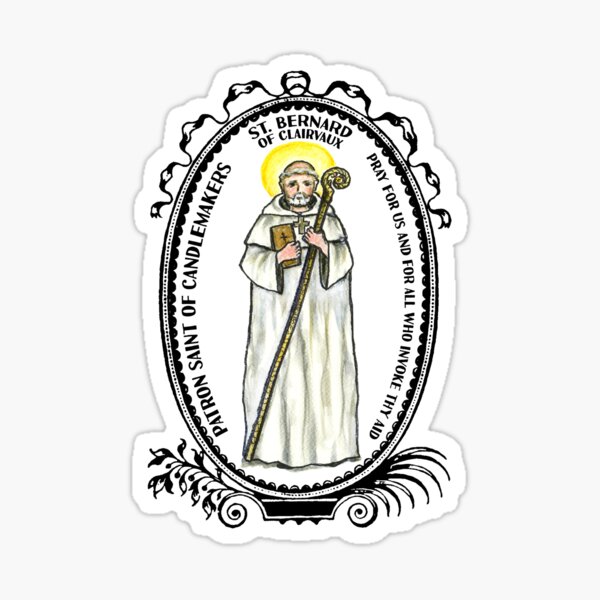 Item preview, Saint Bernard of Clairvaux Patron of Candlemakers designed and sold by myaltar.
