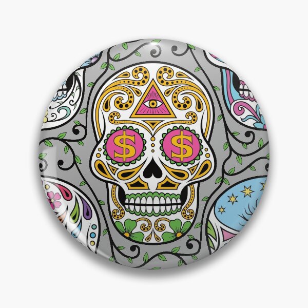 Item preview, Sugar Skull Mexican Grey designed and sold by Fangpunk.