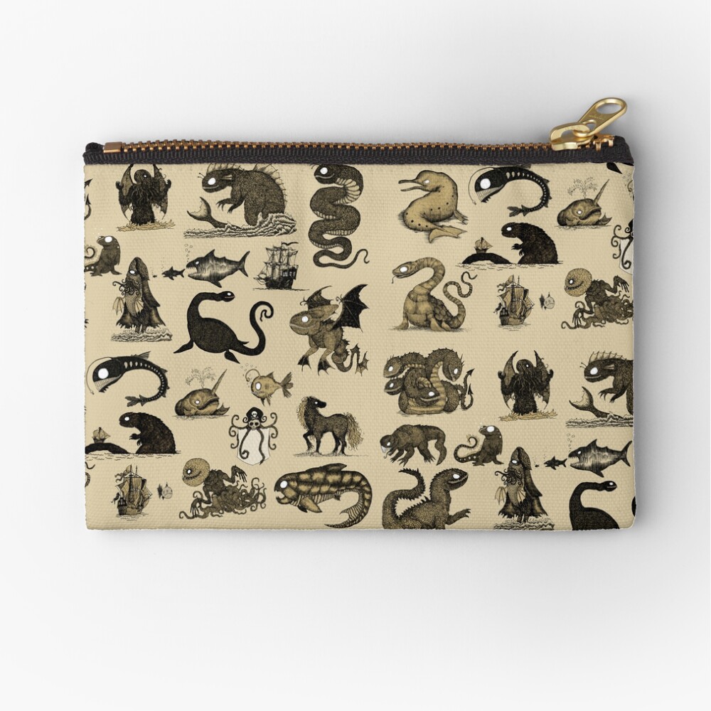 Sea Monsters Collection Zipper Pouch