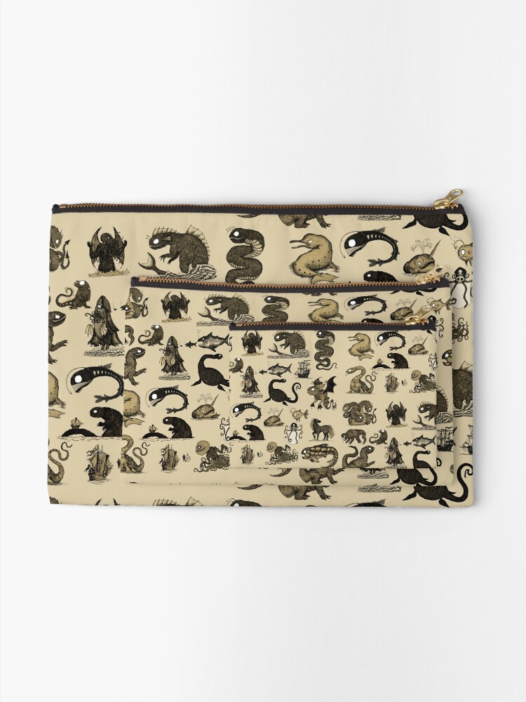 Alternate view of Sea Monsters Collection Zipper Pouch