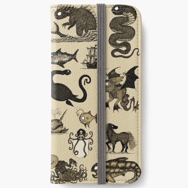 Seeungeheuer-Sammlung iPhone Flip-Case